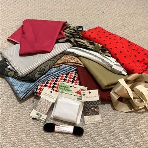 Attn:Seamstresses!! Bundle of assorted fabrics!
